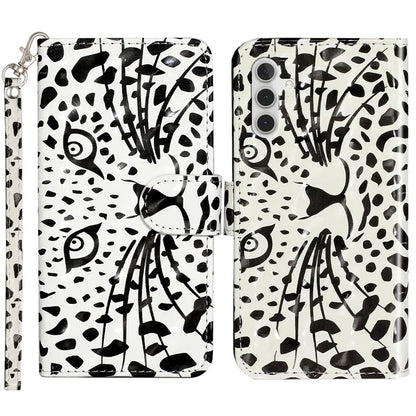 For Samsung Galaxy A15 5G Cover 3D Pattern Print Flip Stand Leather Phone Case Head