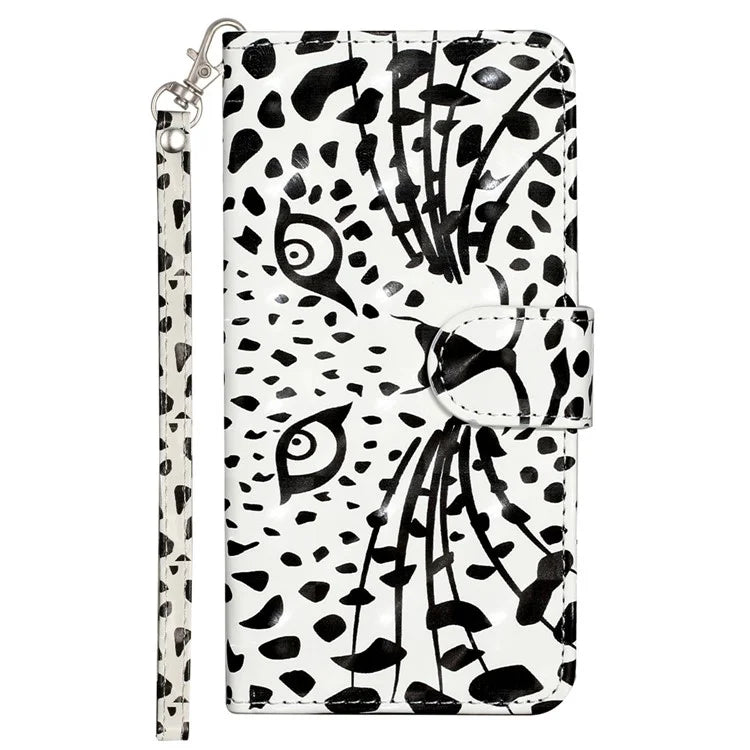 For Samsung Galaxy A15 5G Cover 3D Pattern Print Flip Stand Leather Phone Case Head