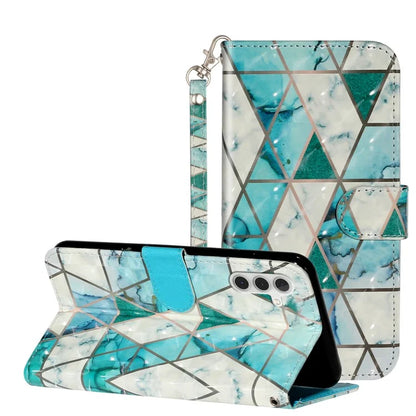 For Samsung Galaxy A15 5G Cover 3D Pattern Print Flip Stand Leather Phone Case