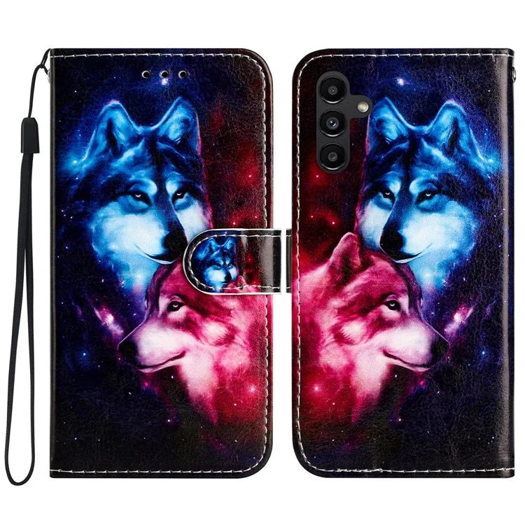 For Samsung Galaxy A15 5G Case Pattern Printing Wallet Flip Phone Cover