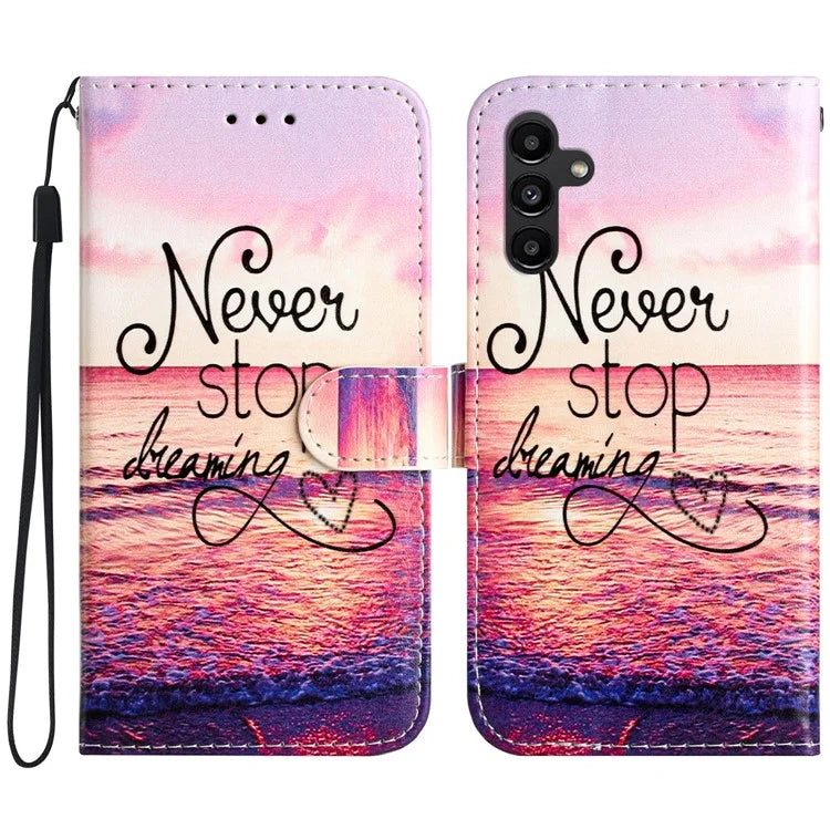 For Samsung Galaxy A15 5G Case Pattern Printing Wallet Flip Phone Cover