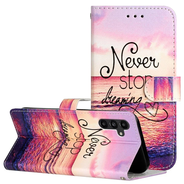 For Samsung Galaxy A15 5G Case Pattern Printing Wallet Flip Phone Cover