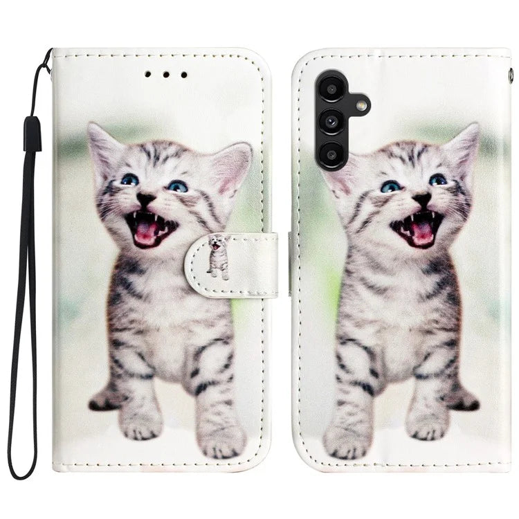 For Samsung Galaxy A15 5G Case Pattern Printing Wallet Flip Phone Cover