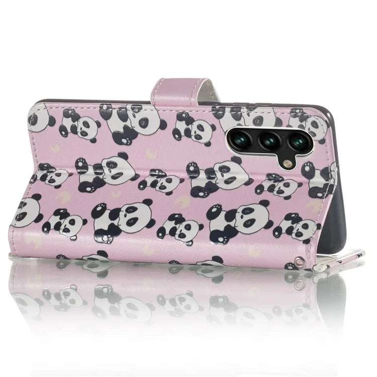 For Samsung Galaxy A15 5G Cover Stand Wallet Pattern Printing Leather Wallet Phone Case