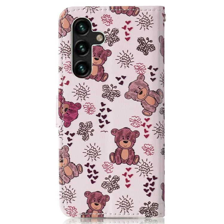 For Samsung Galaxy A15 5G Cover Stand Wallet Pattern Printing Leather Wallet Phone Case
