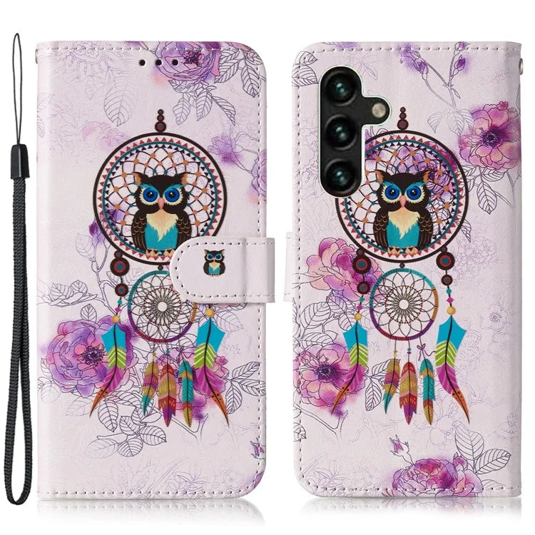 For Samsung Galaxy A15 5G Cover Stand Wallet Pattern Printing Leather Wallet Phone Case