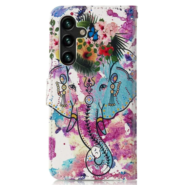 For Samsung Galaxy A15 5G Cover Stand Wallet Pattern Printing Leather Wallet Phone Case