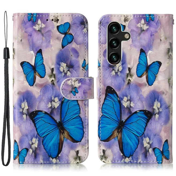 For Samsung Galaxy A15 5G Cover Stand Wallet Pattern Printing Leather Wallet Phone Case