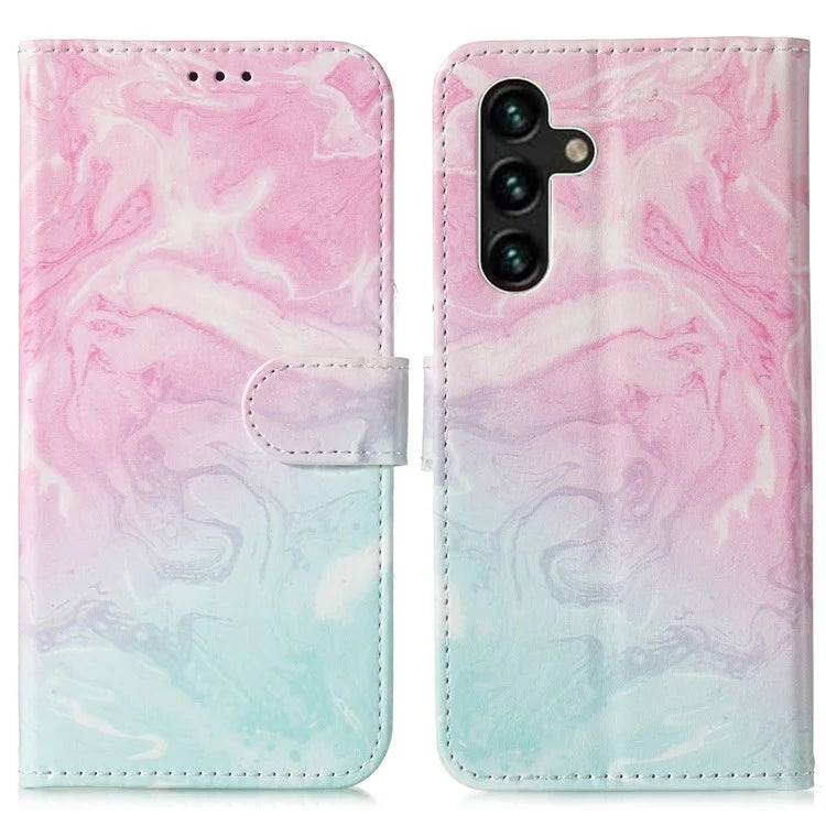 For Samsung Galaxy A15 5G Case PU Leather Pattern Wallet Phone Cover