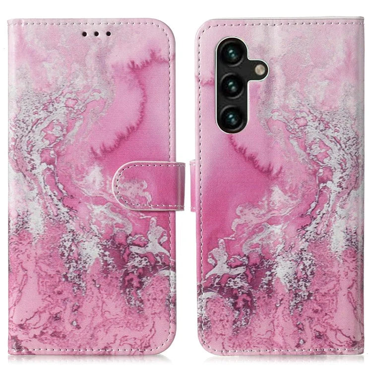 For Samsung Galaxy A15 5G Case PU Leather Pattern Wallet Phone Cover
