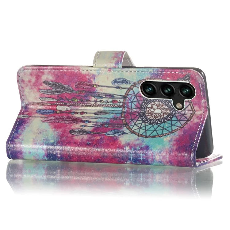 For Samsung Galaxy A15 5G Case PU Leather Pattern Wallet Phone Cover