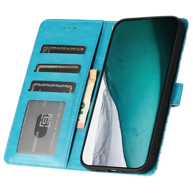 For Samsung Galaxy A15 5G Case PU Leather Crocodile Texture Phone Cover Wallet Stand Shell with Strap