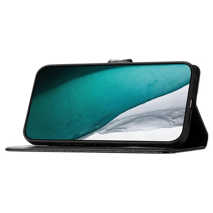 For Samsung Galaxy A15 5G Case PU Leather Crocodile Texture Phone Cover Wallet Stand Shell with Strap