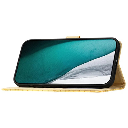 For Samsung Galaxy A15 5G Case PU Leather Crocodile Texture Phone Cover Wallet Stand Shell with Strap