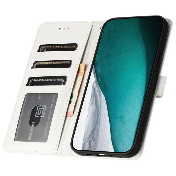 For Samsung Galaxy A15 5G Case PU Leather Crocodile Texture Phone Cover Wallet Stand Shell with Strap
