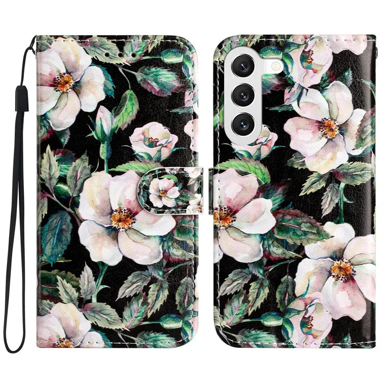 For Samsung Galaxy S24 Case PU Leather Pattern Printing Design Phone Cover
