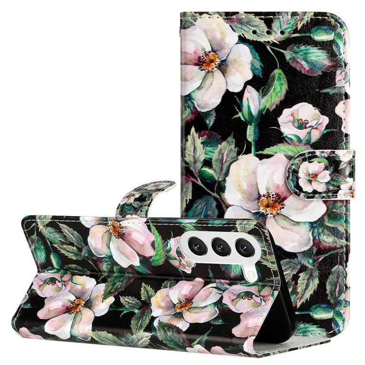 For Samsung Galaxy S24 Case PU Leather Pattern Printing Design Phone Cover