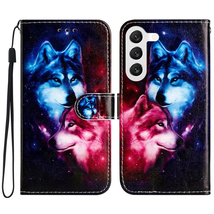 For Samsung Galaxy S24 Case PU Leather Pattern Printing Design Phone Cover