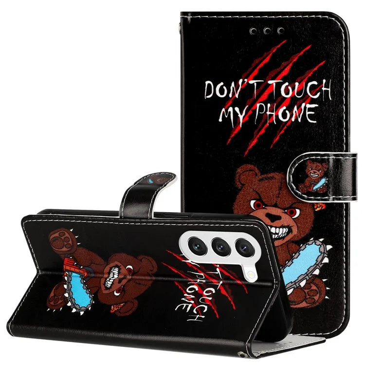 For Samsung Galaxy S24 Case PU Leather Pattern Printing Design Phone Cover