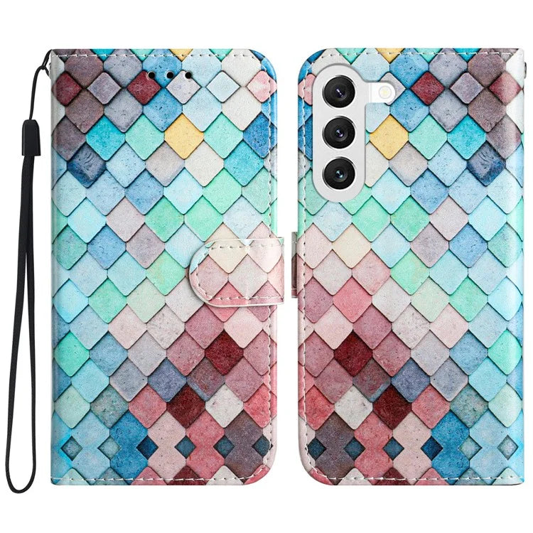 For Samsung Galaxy S24 Case PU Leather Pattern Printing Design Phone Cover