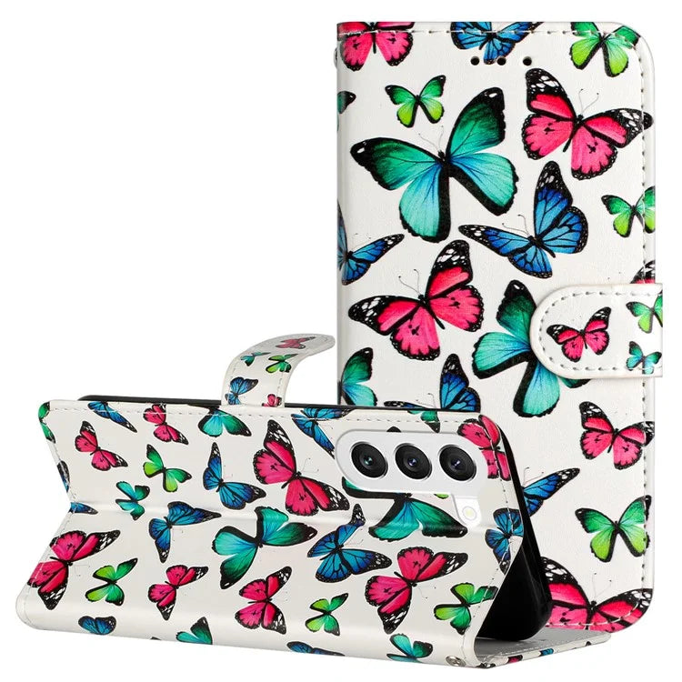 For Samsung Galaxy S24 Case PU Leather Pattern Printing Design Phone Cover