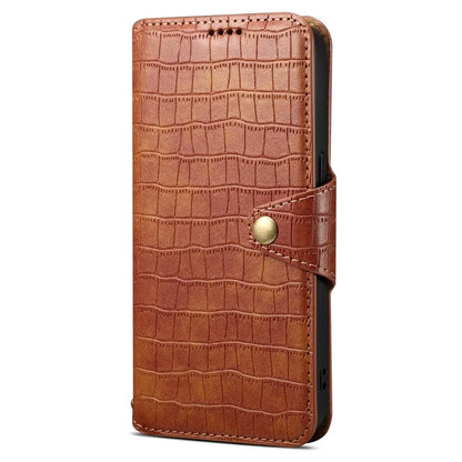 For iPhone 14 Pro Case Crocodile Texture Wallet PU Leather Phone Cover