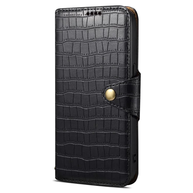 For iPhone 14 Pro Max Case Crocodile Texture Phone Cover with Wallet Stand