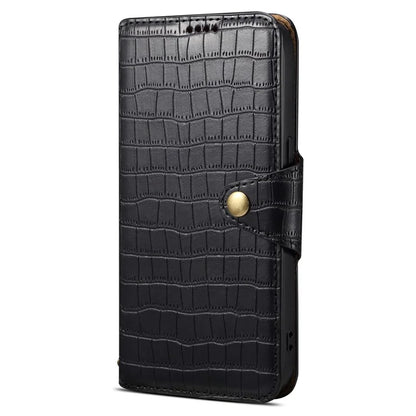 For iPhone 15 Pro Max Leather Case Crocodile Texture Phone Wallet Cover