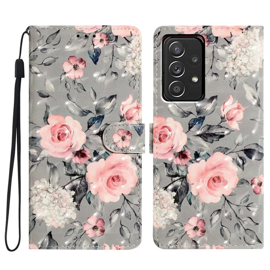 For Samsung Galaxy A23 5G (Global Version) / A23 4G Case Leather Wallet Pattern Print Phone Cover