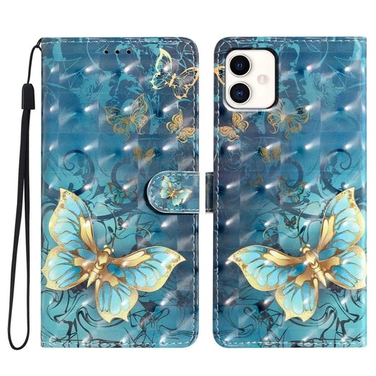 For Samsung Galaxy A04 4G (164.4 x 76.3 x 9.1 mm) Case 3D Pattern Leather Phone Cover