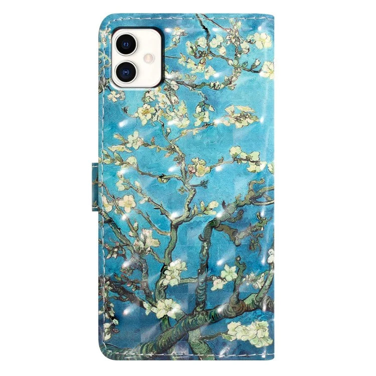 For Samsung Galaxy A04 4G (164.4 x 76.3 x 9.1 mm) Case 3D Pattern Leather Phone Cover