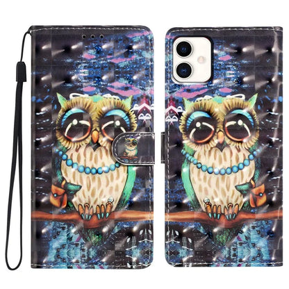 For Samsung Galaxy A04 4G (164.4 x 76.3 x 9.1 mm) Case 3D Pattern Leather Phone Cover