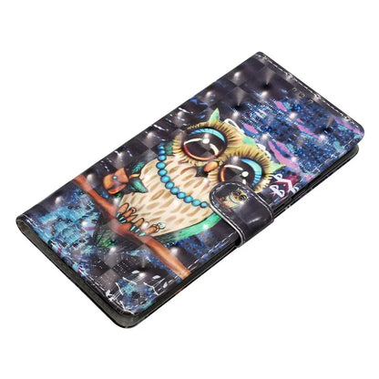 For Samsung Galaxy A04 4G (164.4 x 76.3 x 9.1 mm) Case 3D Pattern Leather Phone Cover