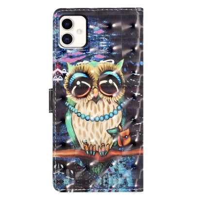 For Samsung Galaxy A04 4G (164.4 x 76.3 x 9.1 mm) Case 3D Pattern Leather Phone Cover