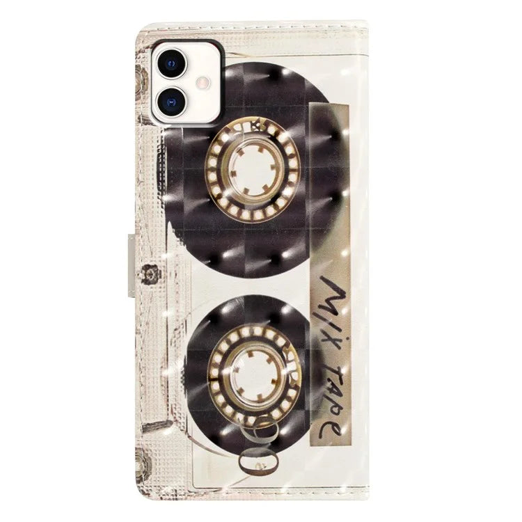 For Samsung Galaxy A04 4G (164.4 x 76.3 x 9.1 mm) Case 3D Pattern Leather Phone Cover