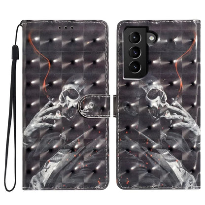For Samsung Galaxy S22+ 5G Case 3D Pattern Printed Leather Wallet Phone Cover