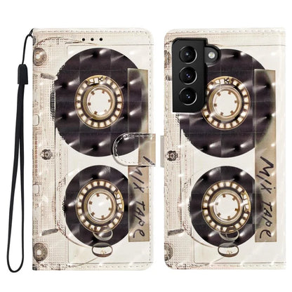 For Samsung Galaxy S22+ 5G Case 3D Pattern Printed Leather Wallet Phone Cover
