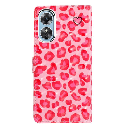 For Oppo A17 4G Leather Case 3D Pattern Printing Phone Cover with Wallet