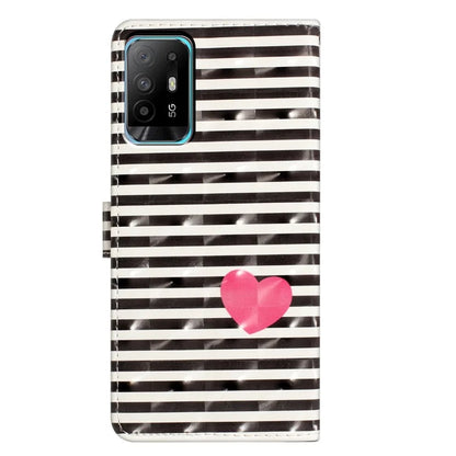For Oppo A94 5G Case Wallet 3D Pattern Printing Leather Stand Cover
