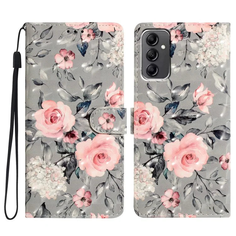 For Samsung Galaxy A14 4G / 5G Case 3D Pattern Wallet Phone Leather Cover
