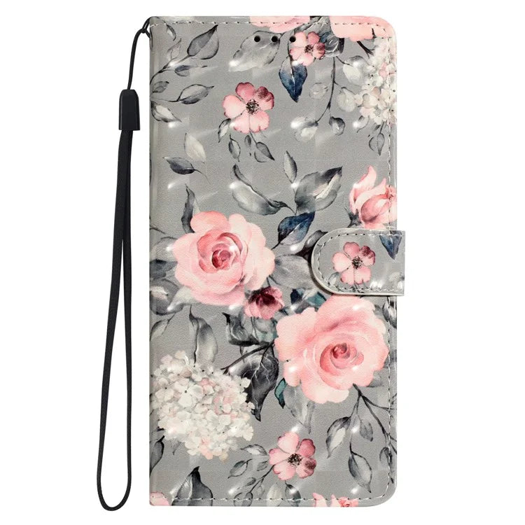 For Samsung Galaxy A14 4G / 5G Case 3D Pattern Wallet Phone Leather Cover