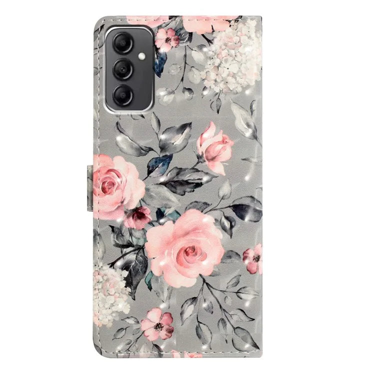 For Samsung Galaxy A14 4G / 5G Case 3D Pattern Wallet Phone Leather Cover