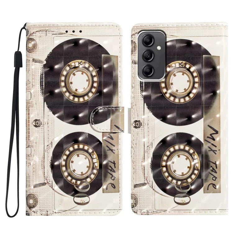 For Samsung Galaxy A14 4G / 5G Case 3D Pattern Wallet Phone Leather Cover