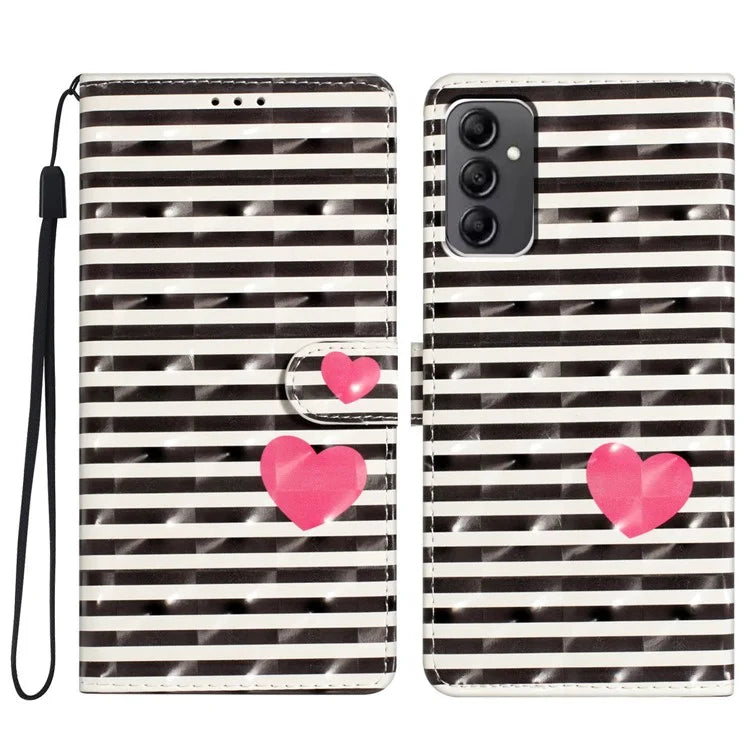 For Samsung Galaxy A14 4G / 5G Case 3D Pattern Wallet Phone Leather Cover