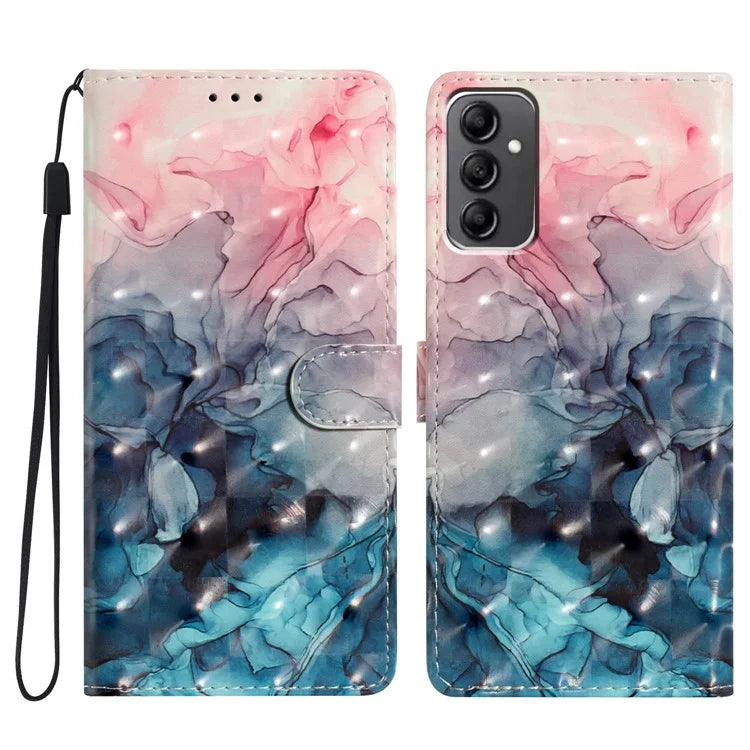 For Samsung Galaxy A14 4G / 5G Case 3D Pattern Wallet Phone Leather Cover