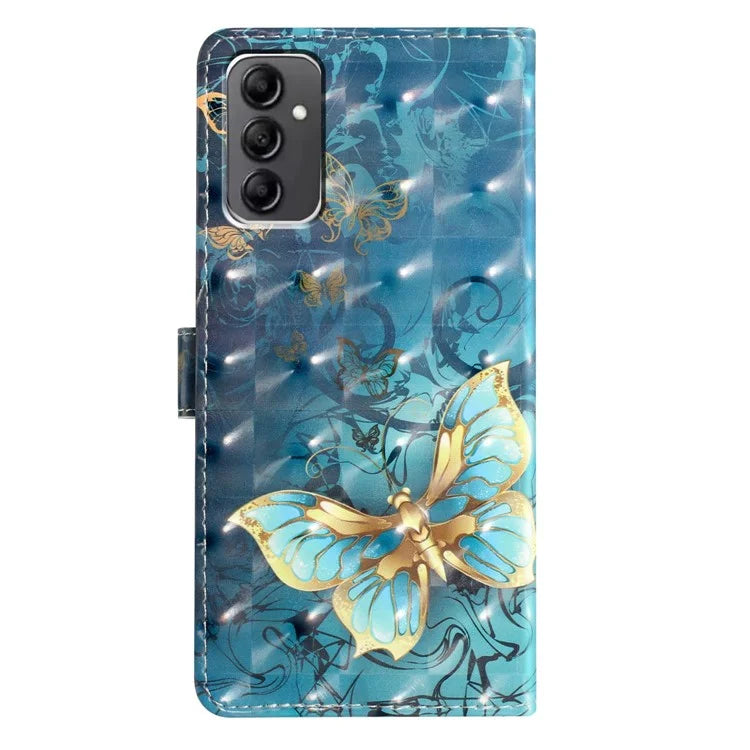 For Samsung Galaxy A14 4G / 5G Case 3D Pattern Wallet Phone Leather Cover