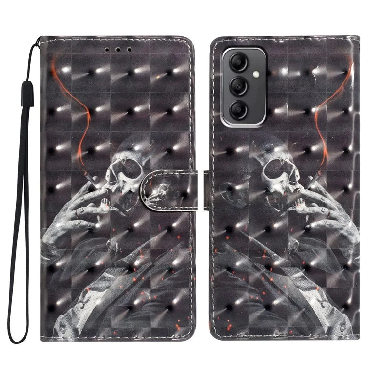 For Samsung Galaxy A14 4G / 5G Case 3D Pattern Wallet Phone Leather Cover