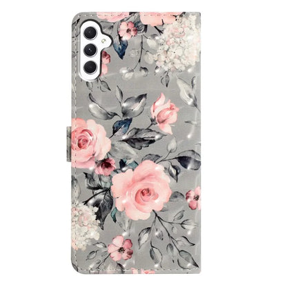 For Samsung Galaxy A24 4G (162.1 x 77.6 x 8.3mm) Case Wallet PU Leather 3D Pattern Cover