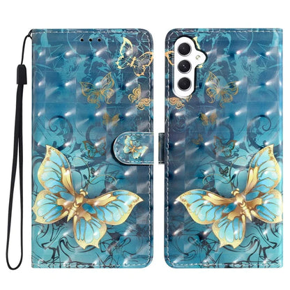 For Samsung Galaxy A24 4G (162.1 x 77.6 x 8.3mm) Case Wallet PU Leather 3D Pattern Cover
