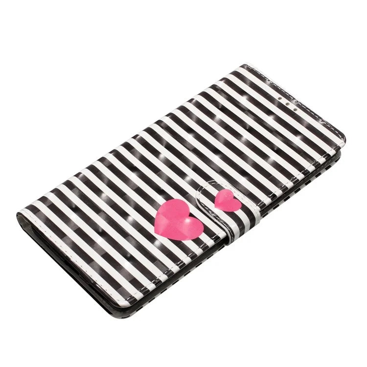 For Samsung Galaxy A04e 4G Case PU Leather 3D Pattern Stand Flip Phone Cover
